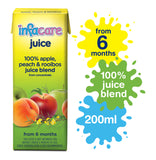 infacare 6 x 200ml fruit juice