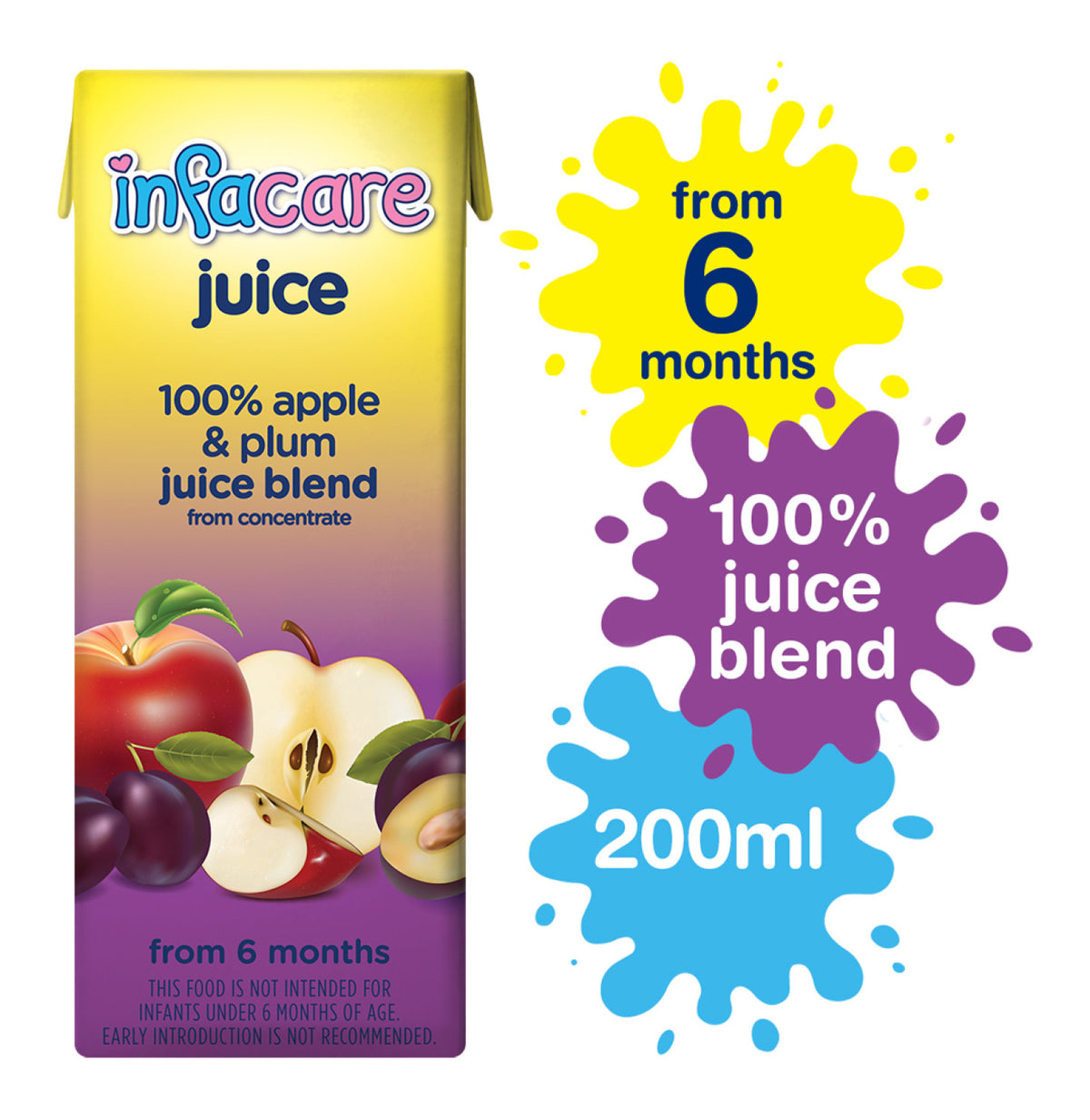 infacare 6 x 200 ml juice