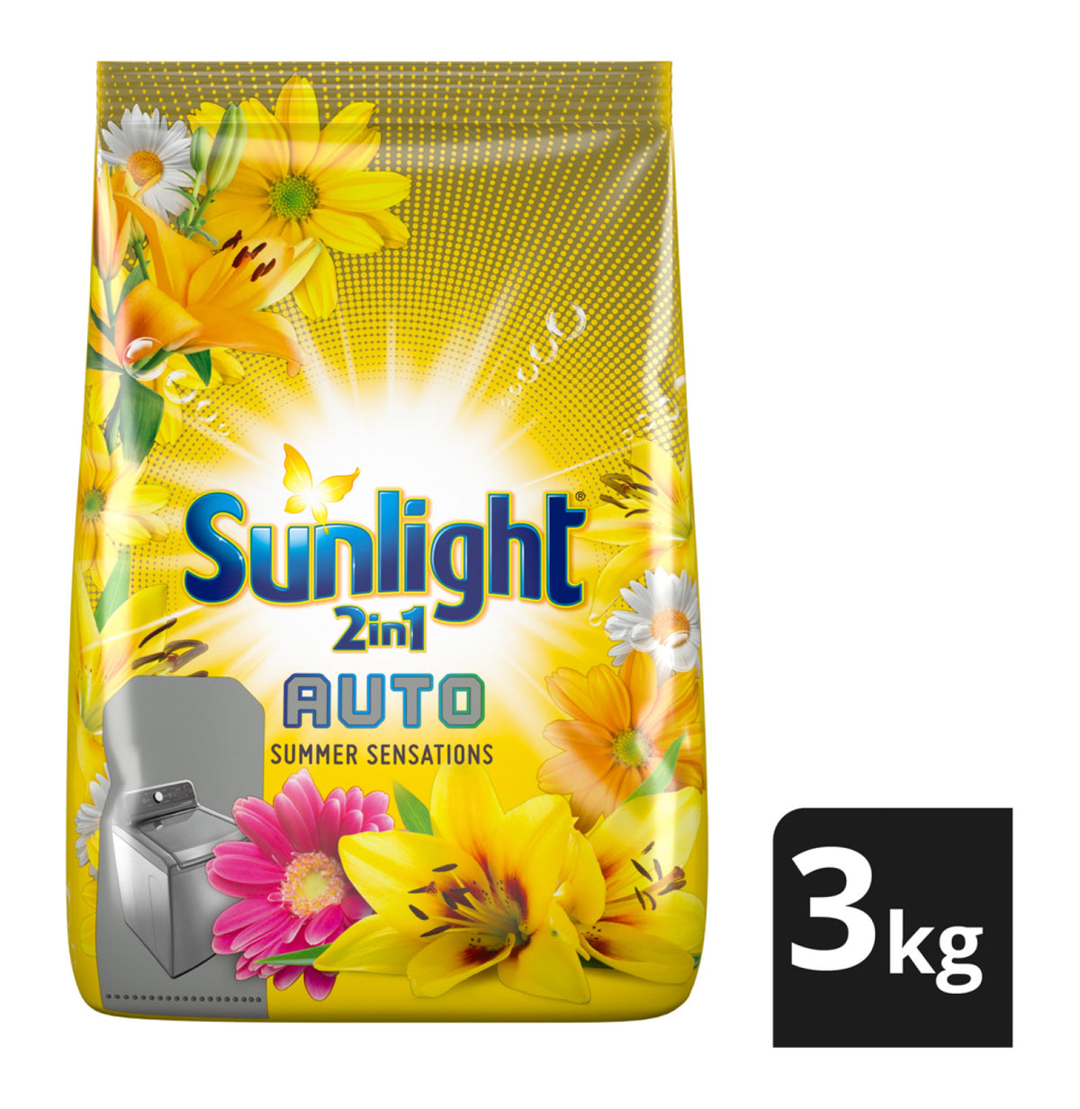 sunlight auto washing powder bag 3kg