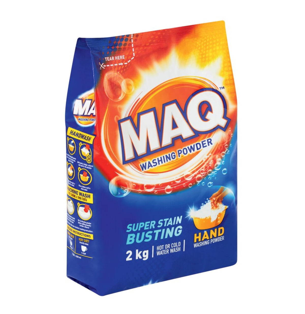 maq washing powder flexi bag (2kg)