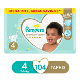 pampers premium mega pack maxi (1 x 104's)