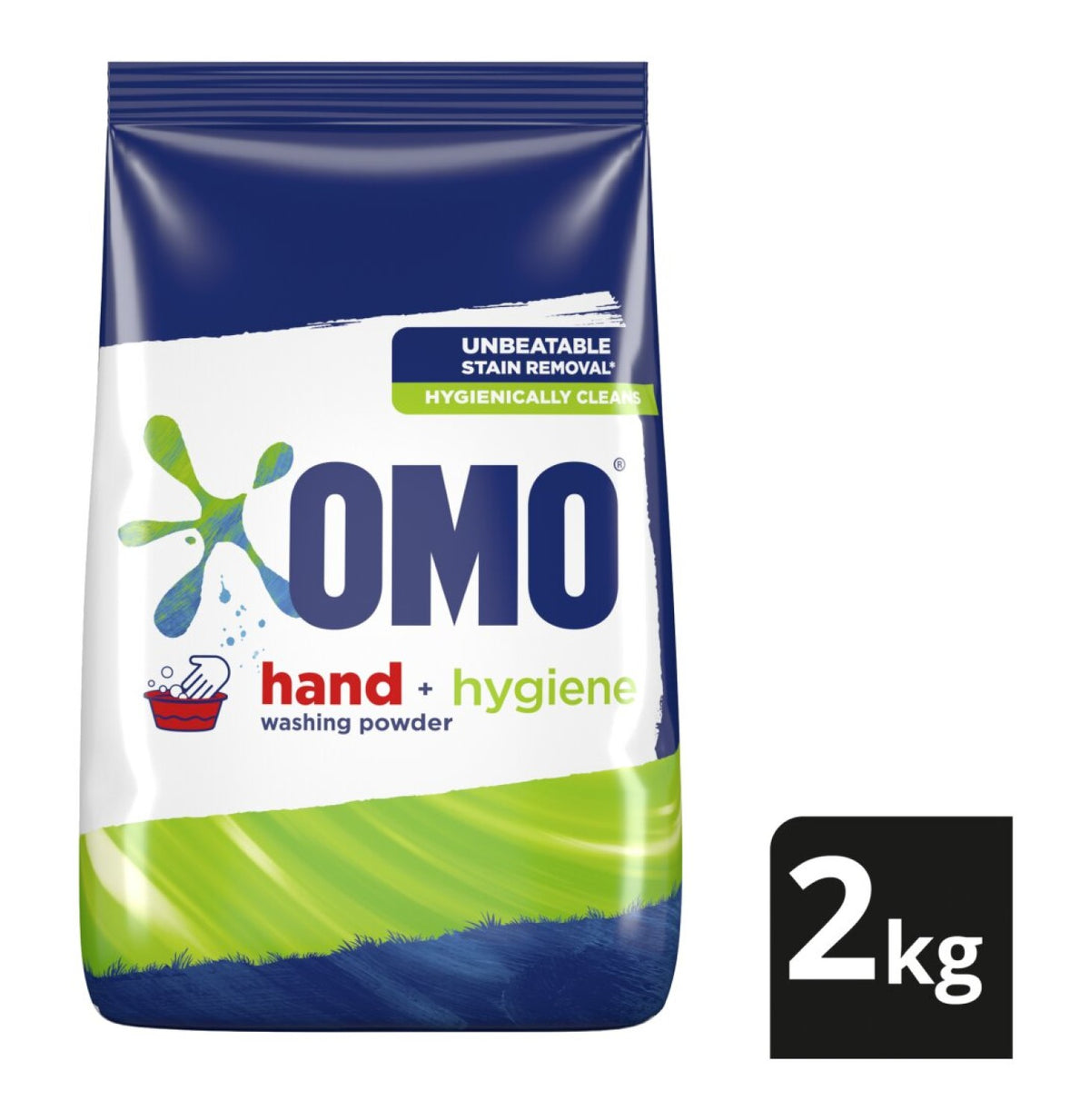 omo 1 x 2kg hand washing powder