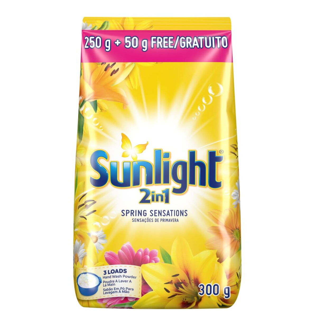 sunlight hand washing powder + 50g free (60 x 250g)