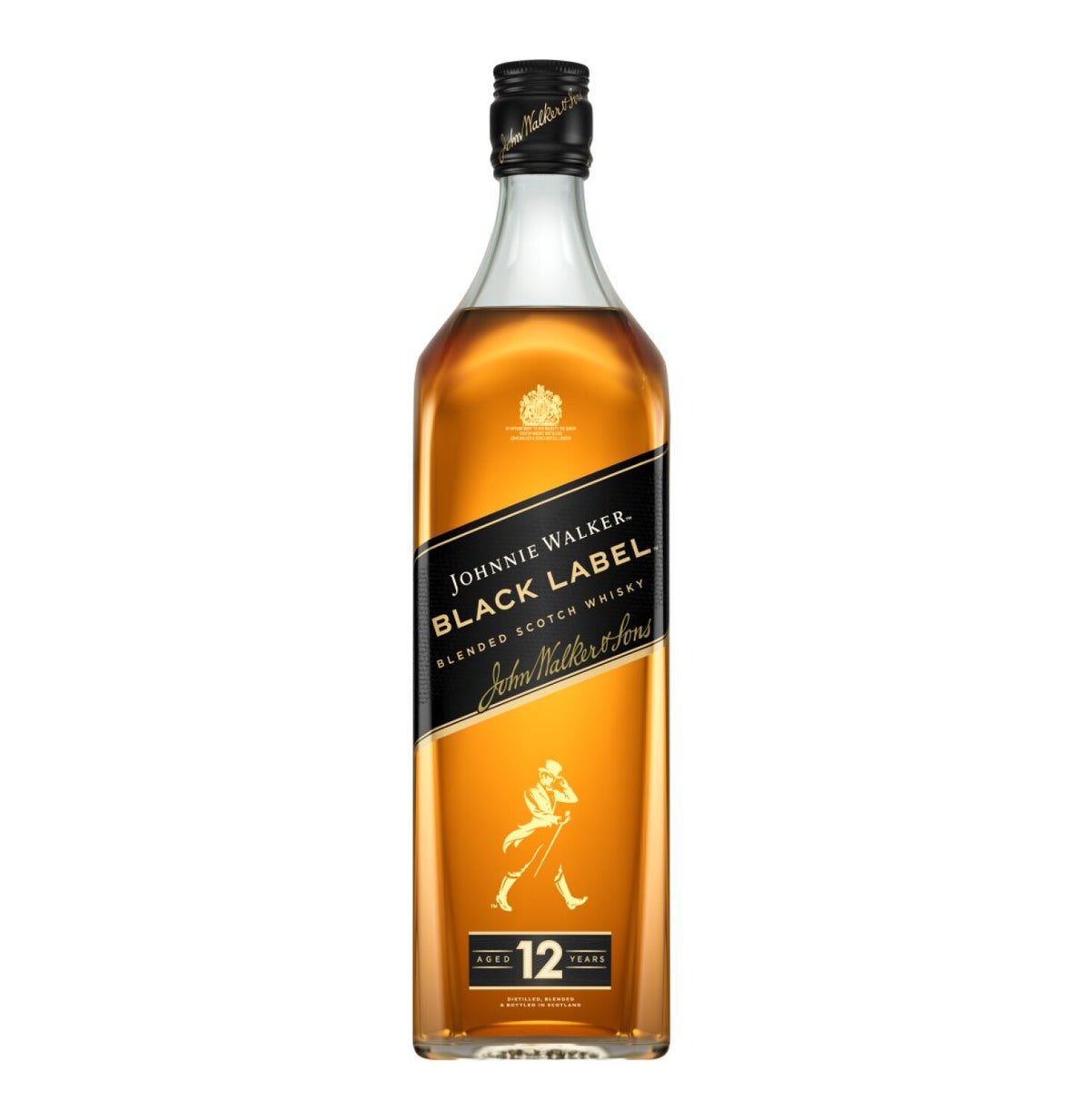 johnnie walker black label scotch whisky (1 x 1 l)