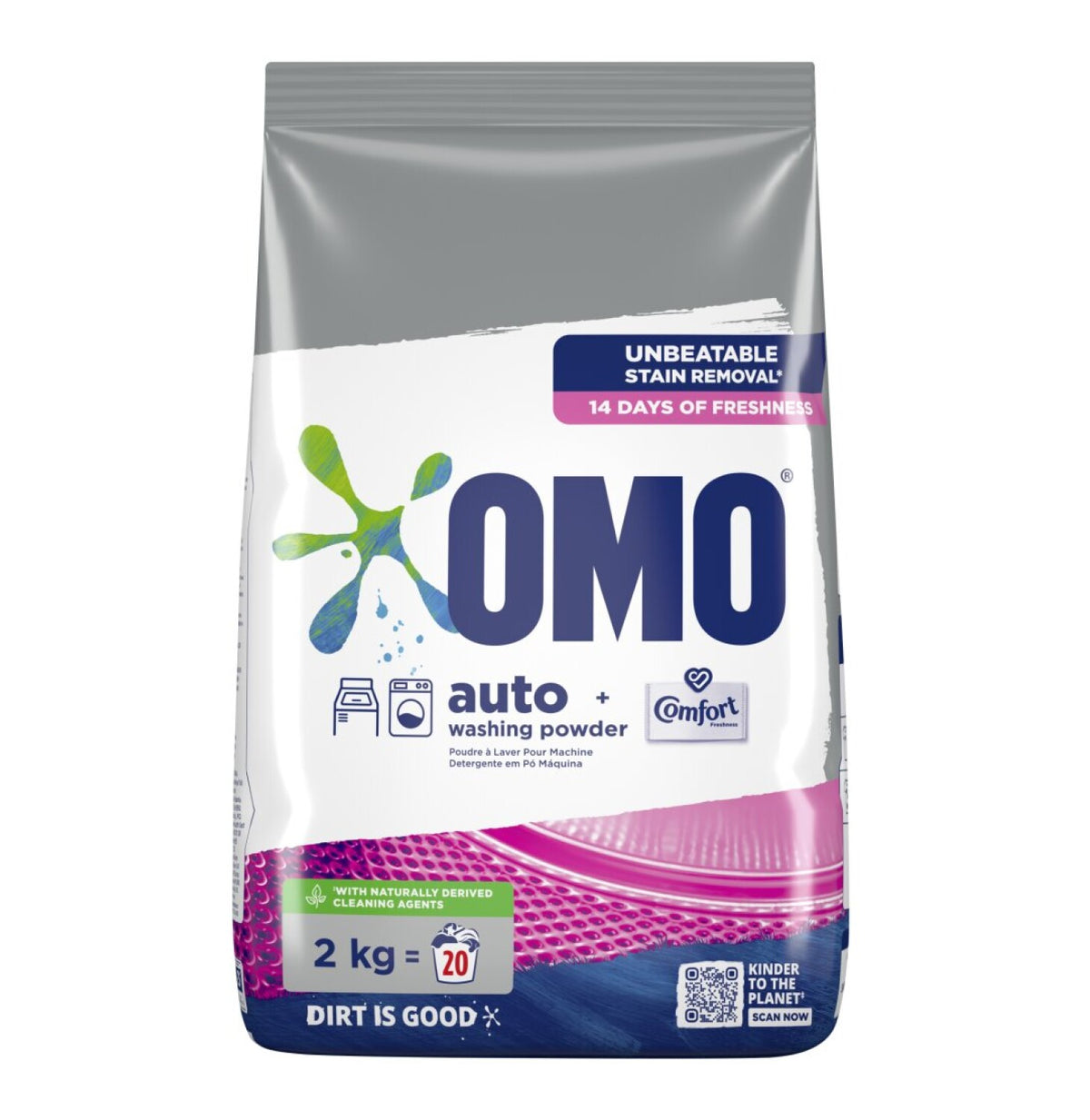omo 1 x 2kg auto washing powder