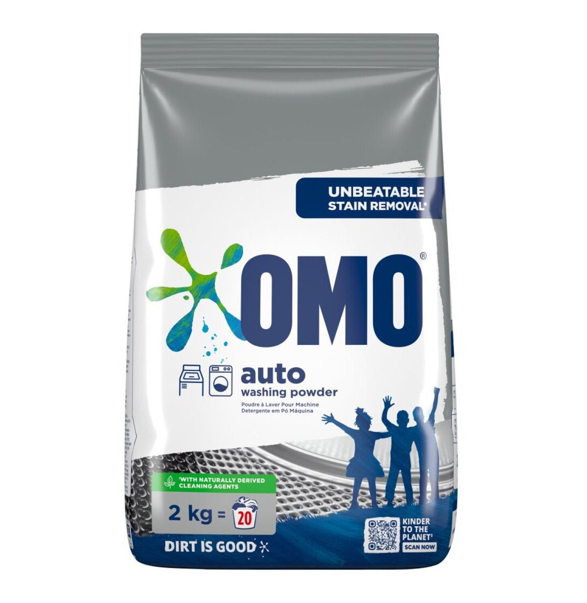 omo 1 x 2kg auto washing powder