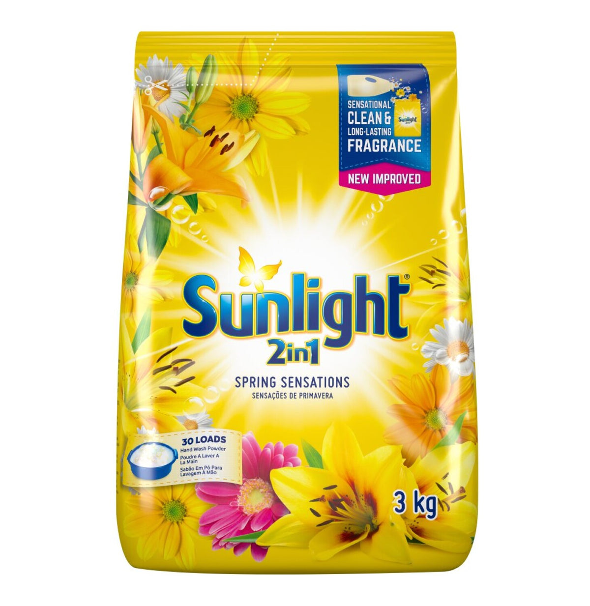 sunlight 6 x 3kg hand washing powder
