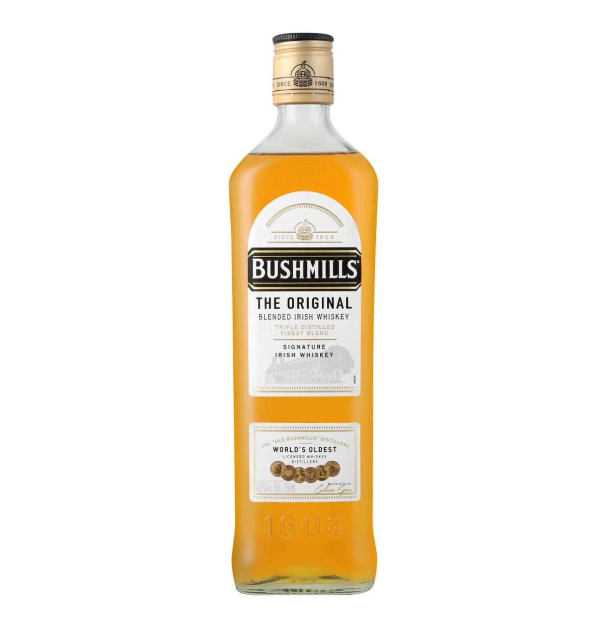 bushmills original irish whiskey (12 x 750ml)