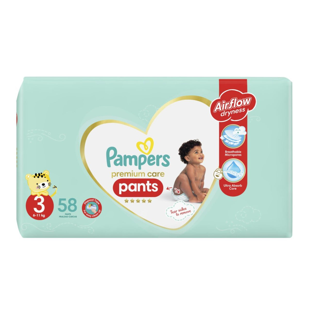 pampers premium care value pack pant  58