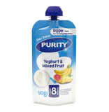 purity pouch mixed fruit with yog 150ml