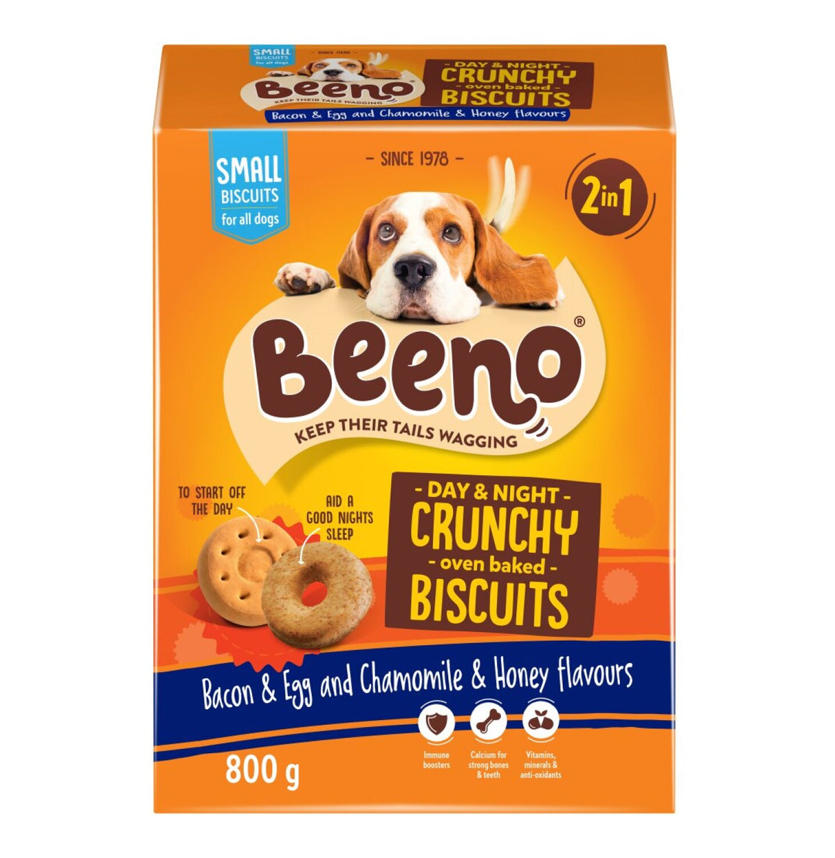 beeno dog biscuits 800g  duo small