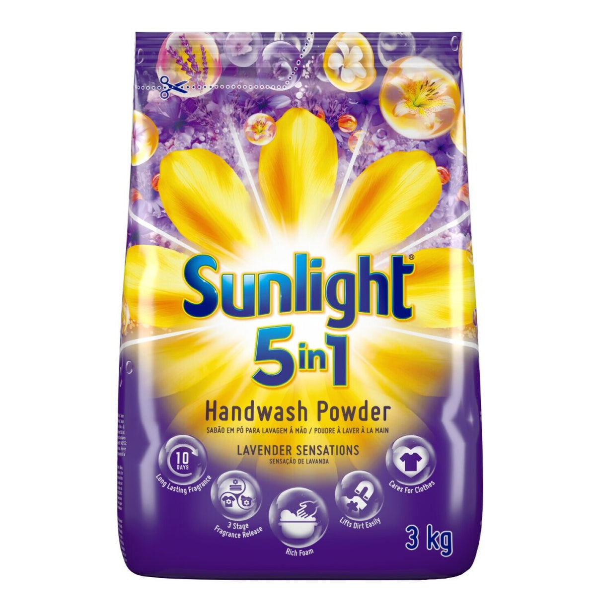 sunlight 1 x 3kg hand washing powder