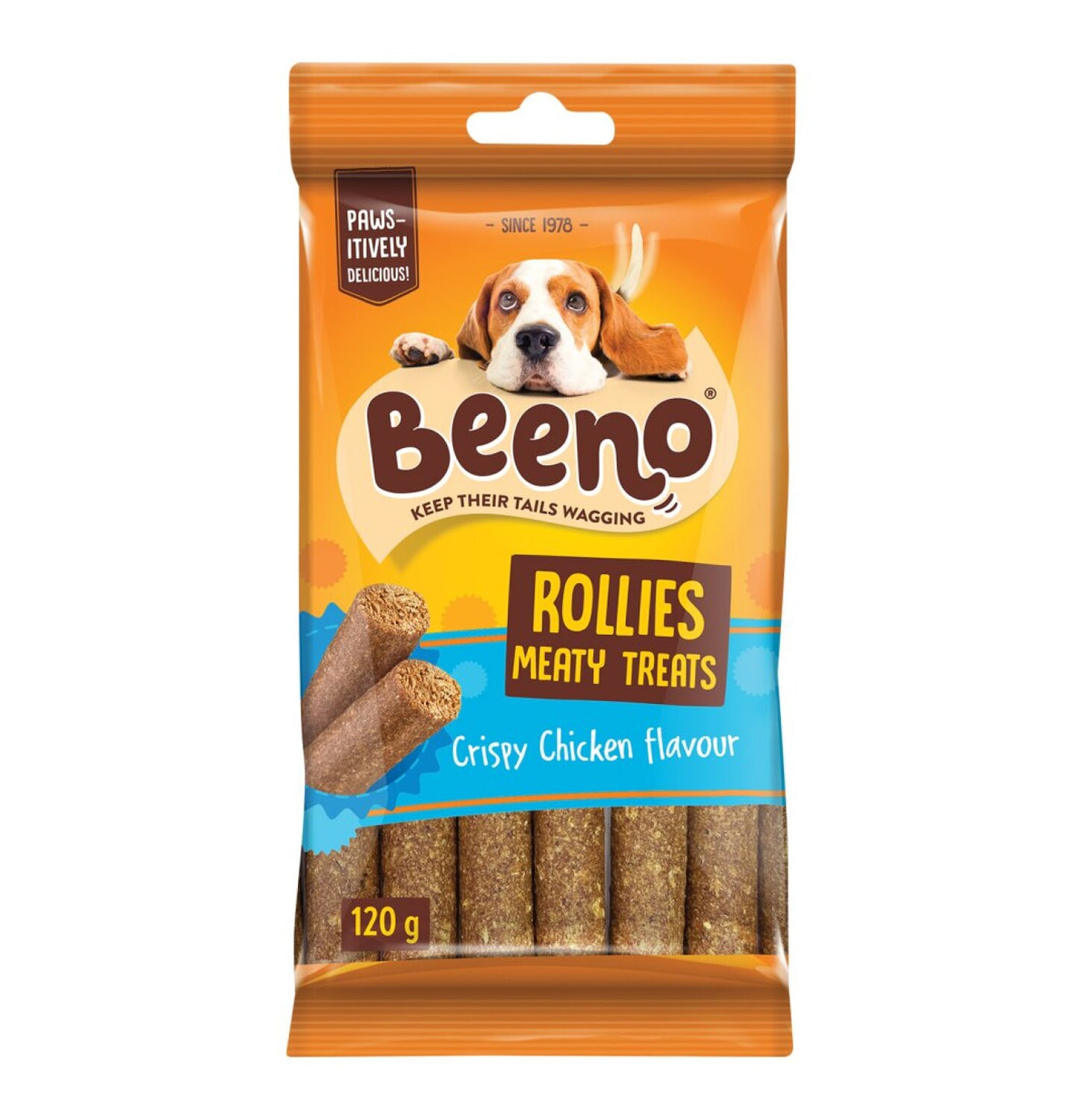 beeno 1 x 120g moist treats rollies