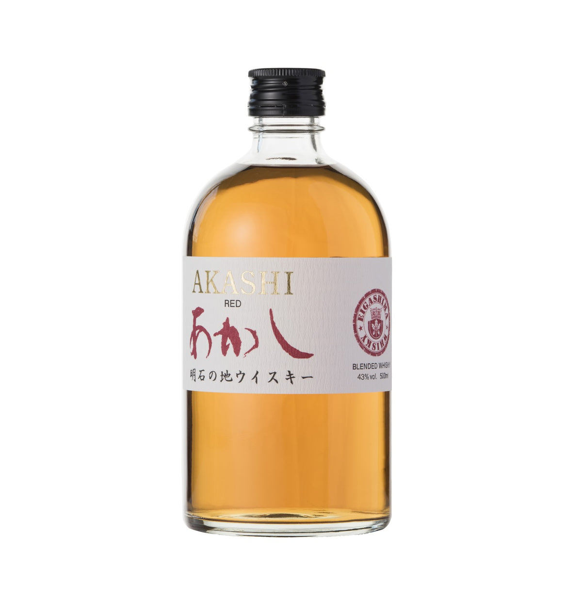 akashi red blended japanese whisky (6 x 500ml)