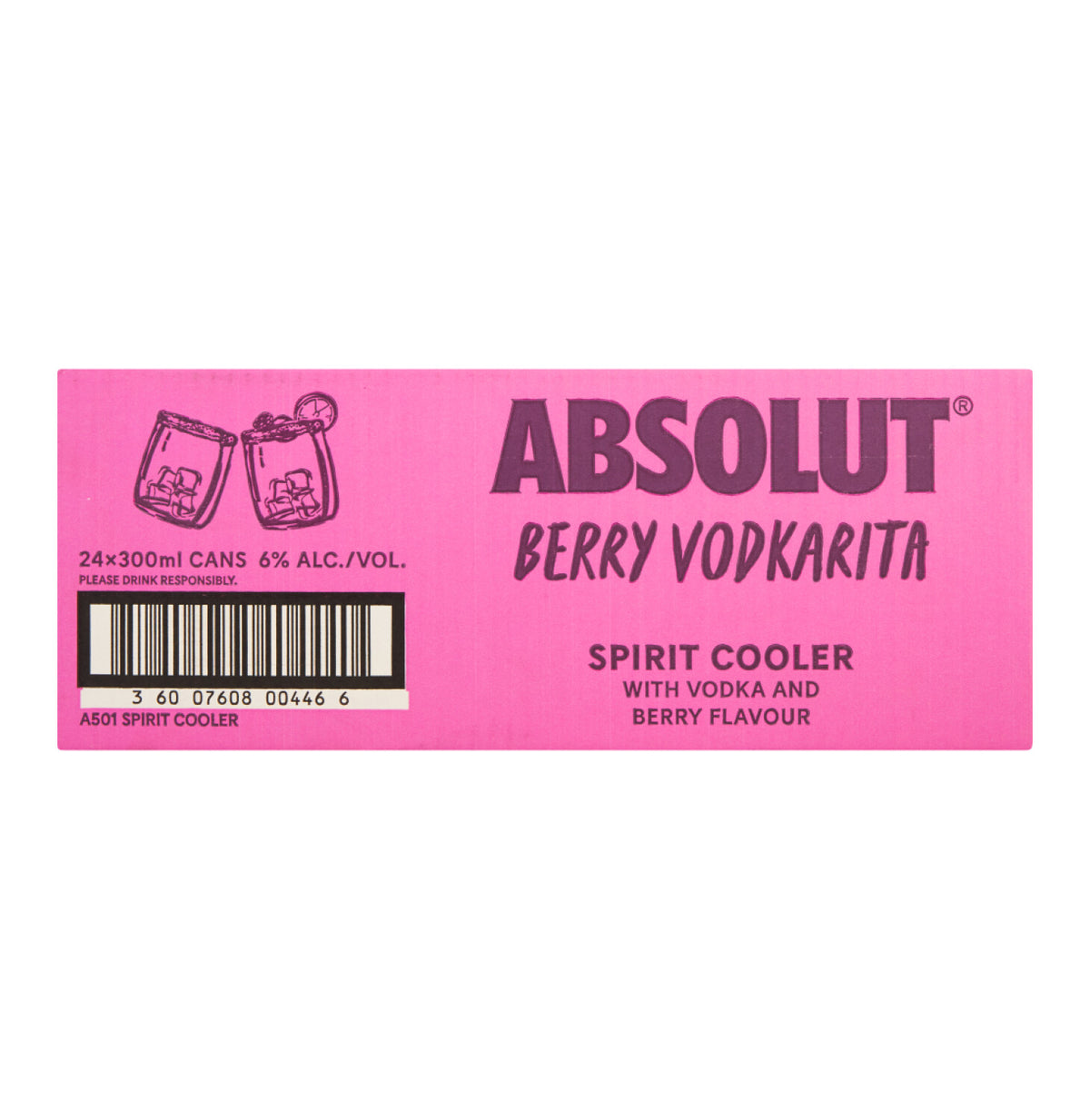 absolut berry vodkarita can (24 x 300ml)