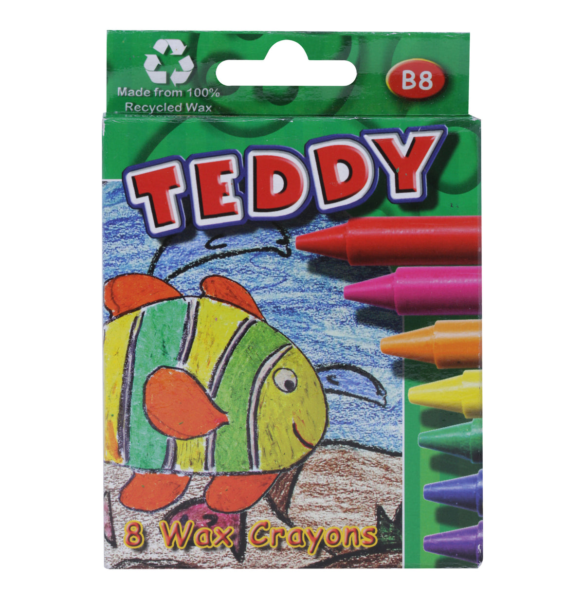 teddy 8 pack b crayons