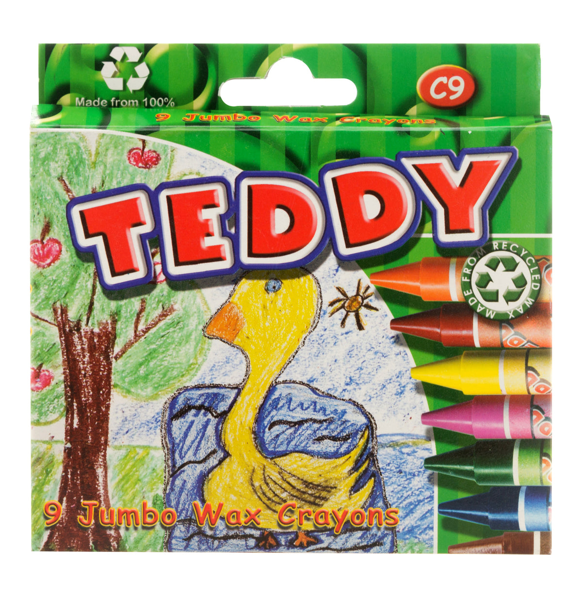 teddy 9 pack c crayons