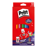 pritt wax crayons assorted 12-pack