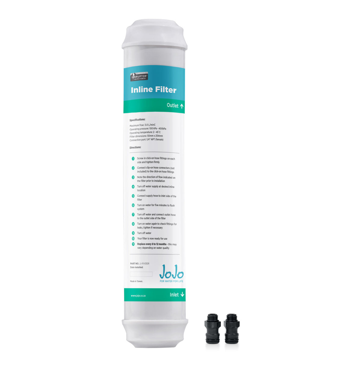 jojo tanks inline disruptor filter